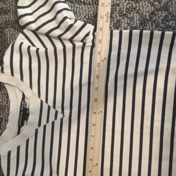 Veronica Beard Lazlo Tie Waist Cotton Mini Dress Striped Festival Preppy Womens - Picture 7 of 9